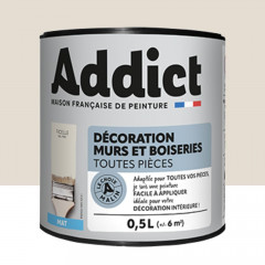 Peinture Décoration Murs et Boiseries addict Mat Ficelle - 0,5L