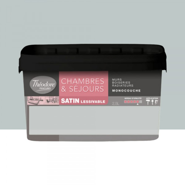 Chambres & Séjours Théodore Satin Monocouche Béton - 2,5L
