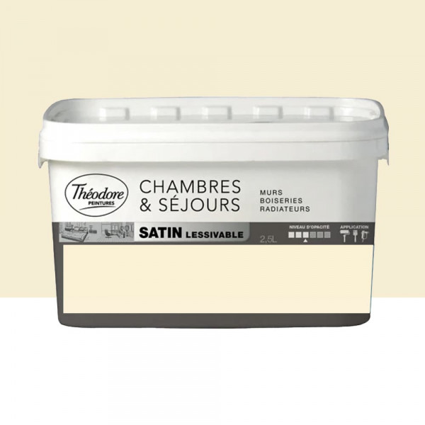 Peinture Chambres & Séjours Théodore Satin lessivable Cappuccino - 2,5L