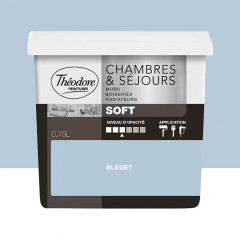 Peinture Chambres & Séjours Théodore Soft Bleuet - 0,75L