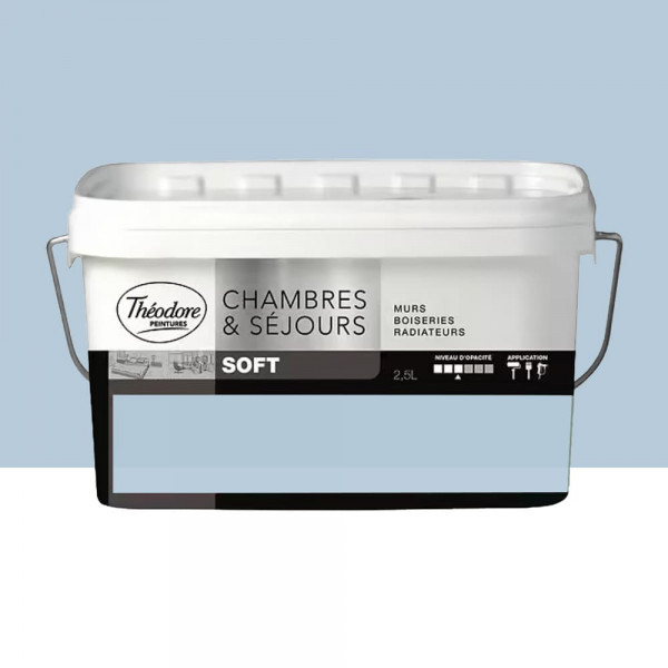 Peinture Chambres & Séjours Théodore Soft Bleuet - 2,5L