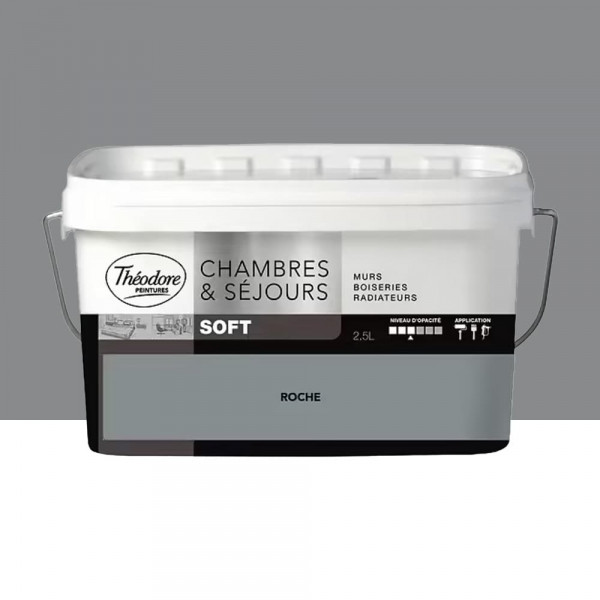 Peinture Chambres & Séjours Théodore Soft Roche - 2,5L