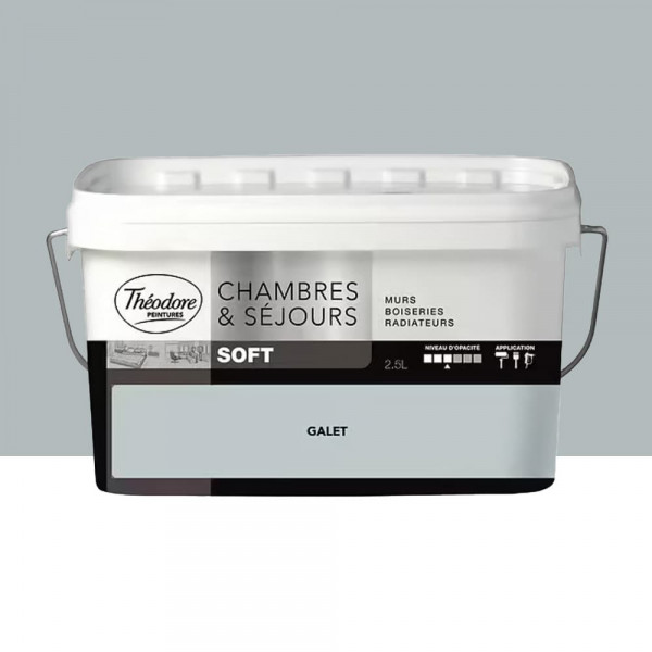 Peinture Chambres & Séjours Théodore Soft Galet - 2,5L