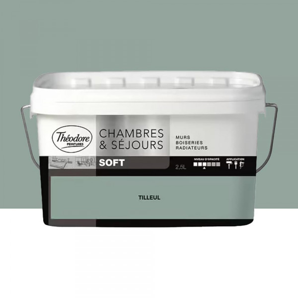 Peinture Chambres & Séjours Théodore Soft Tilleul - 2,5L