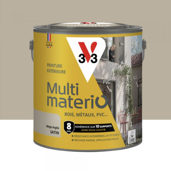 Peinture Multi-matério V33 Beige Argile Satin - 2L