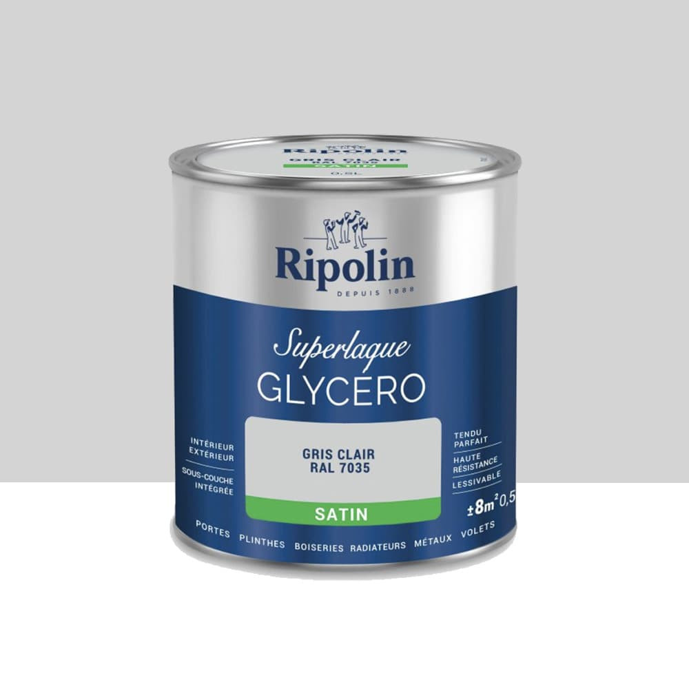 Peinture d'Apprêt Ripolin Gris Satiné 500 ml