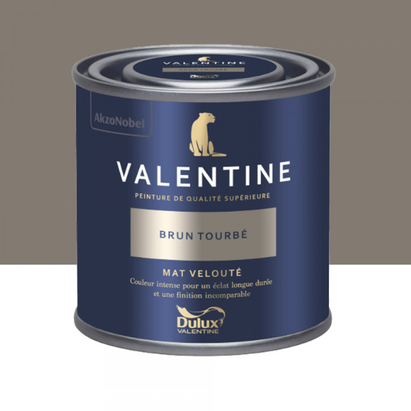 Peinture Valentine Murs et boiseries DULUX VALENTINE Brun Tourbé - 2L