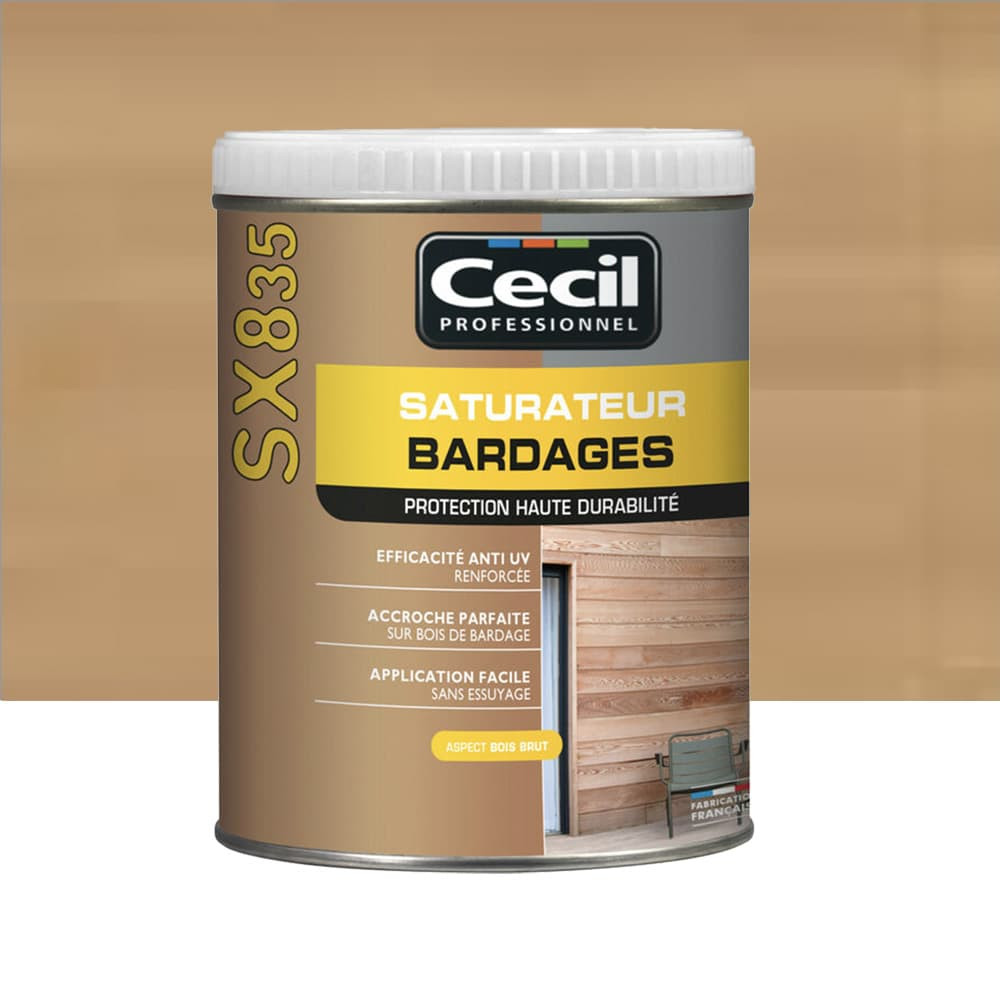 Saturateur Bardages CECIL SX835 Mélèze - 1L