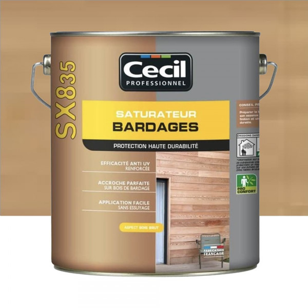 Saturateur Bardages CECIL SX835 Mélèze - 5L