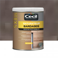 Saturateur Bardages CECIL SX835 Vieilli métallisé - 1L