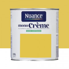 Peinture multi-supports NUANCE MonoCrème Satin Carton jaune - 0,5L