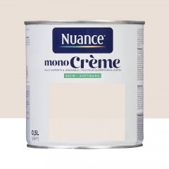 Peinture multi-supports NUANCE MonoCrème Satin Porcelaine - 0,5L