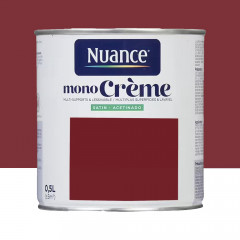 Peinture multi-supports NUANCE MonoCrème Satin Grand cru - 0,5L