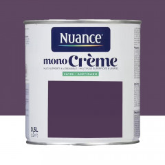 Peinture multi-supports NUANCE MonoCrème Satin Deep purple - 0,5L