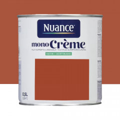 Peinture multi-supports NUANCE MonoCrème Satin Poisson rouge - 0,5L