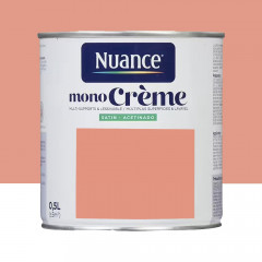Peinture multi-supports NUANCE MonoCrème Satin Flamant - 0,5L
