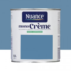 Peinture multi-supports NUANCE MonoCrème Satin Sacre bleu - 0,5L