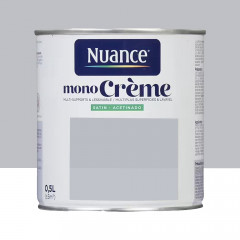 Peinture multi-supports NUANCE MonoCrème Satin Gri-Gri - 0,5L