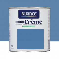 Peinture multi-supports NUANCE MonoCrème Satin Parbleu - 0,5L