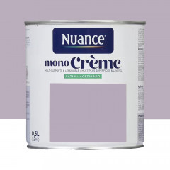 Peinture multi-supports NUANCE MonoCrème Satin AnéMauve - 0,5L