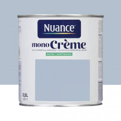 Peinture multi-supports NUANCE MonoCrème Satin Peur bleue - 0,5L