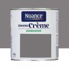 Peinture multi-supports NUANCE MonoCrème Satin Au Taup' - 0,5L