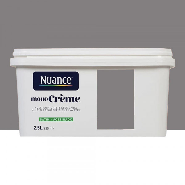 Peinture multi-supports NUANCE MonoCrème Satin Au Taup' - 2,5L