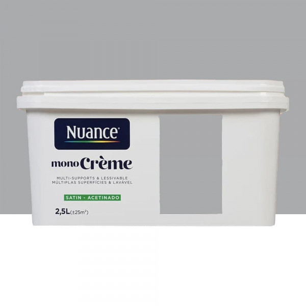 Peinture multi-supports NUANCE MonoCrème Satin Pierre - 2,5L