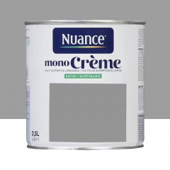 Peinture multi-supports NUANCE MonoCrème Satin Taupe la - 0,5L