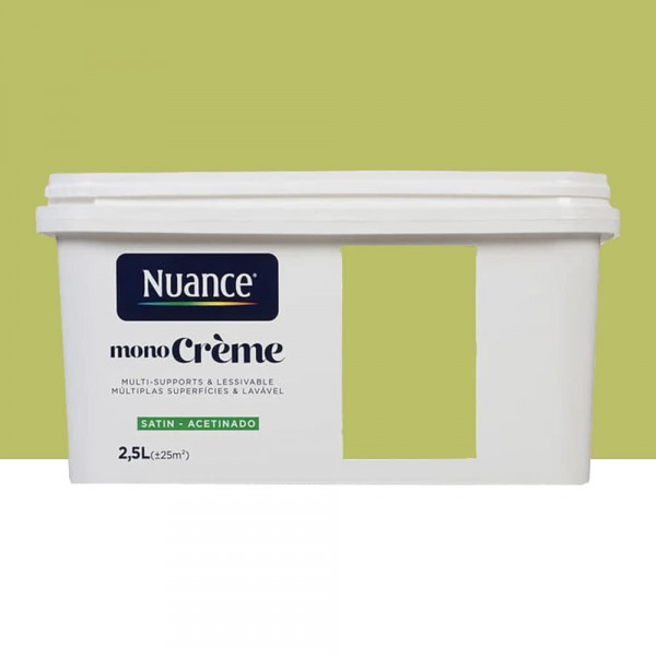 Peinture multi-supports NUANCE MonoCrème Satin Green - 2,5L