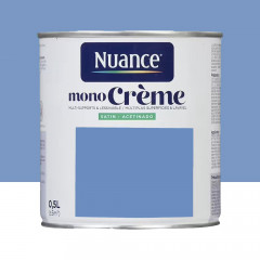 Peinture multi-supports NUANCE MonoCrème Satin Les mots bleus - 0,5L