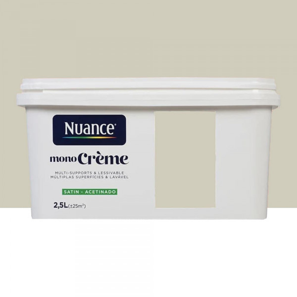 Peinture multi-supports NUANCE MonoCrème Satin BCBG - 2,5L
