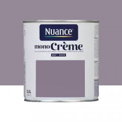 Peinture multi-supports NUANCE MonoCrème Mat Anémauve - 0,5L