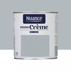 Peinture multi-supports NUANCE MonoCrème Mat Matière grise - 0,5L