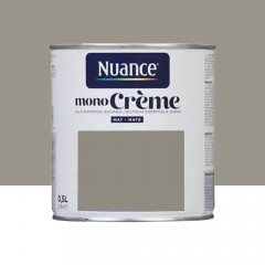 Peinture multi-supports NUANCE MonoCrème Mat Mage gris - 0,5L