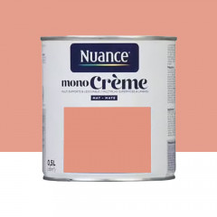 Peinture multi-supports NUANCE MonoCrème Mat Flamant - 0,5L