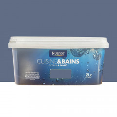 Peinture acrylique NUANCE Cuisine & Bains Satin Céleste - 2L
