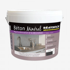 Enduit de rénovation RESINENCE Béton minéral Noir intense - 6kgs