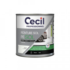 Peinture sol Glycéro Cécil Professionnel PE SOL Blanc Brillant