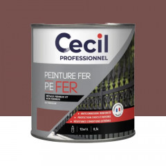 Peinture Fer Glycéro Cécil Professionnel PE FER Rouge Basque Brillant