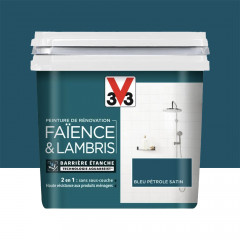 Peinture De Rénovation V33 Faïence & Lambris Bleu Pétrole - 0,75L