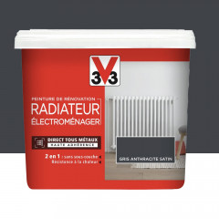 Peinture De Rénovation V33 Radiateur Électroménager Gris anthracite - 0,75L