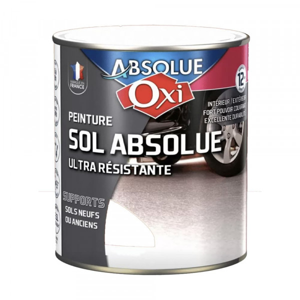 Peinture OXI Sol Absolue Ultra résistante Blanc - 2,5L