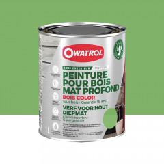 Peinture Bois Owatrol Mat Profond Vert de gris - 1L
