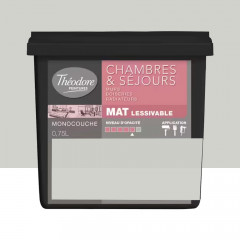 Peinture Chambres & Séjours Théodore Mat Monocouche Lune - 0,75L