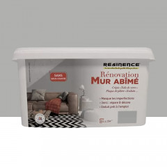 RESINENCE Rénovation Mur abîmé Poivre gris - 8kgs
