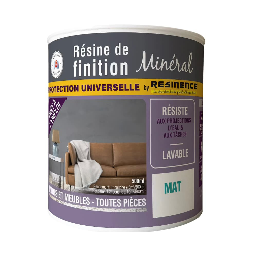 Résine Finition Minérale RESINENCE Protection universelle Mat - 0,5L