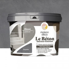 Mortier coloré MAISON DÉCO Le Béton Graphite - 5kgs