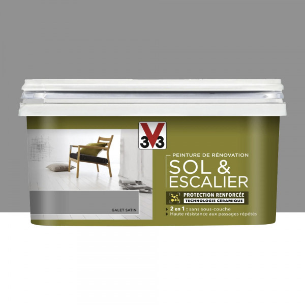 Peinture De Rénovation V33 Sol & Escalier Galet - 2L