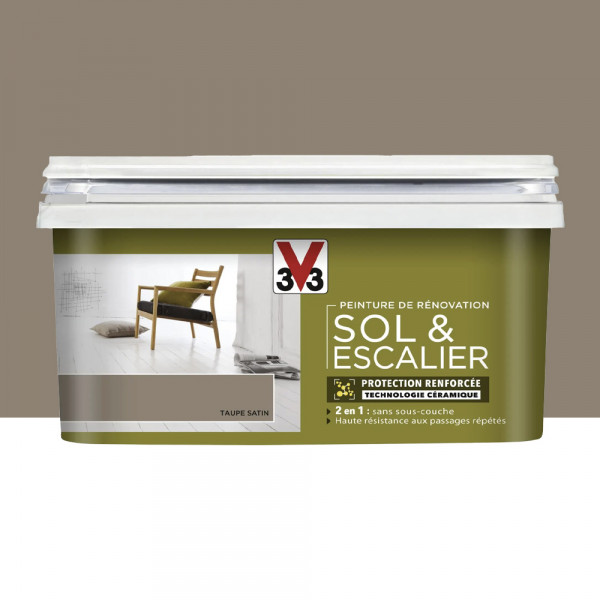 Peinture De Rénovation V33 Sol & Escalier Taupe - 2L
